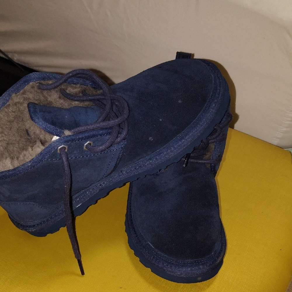 UGG Men's Navy Suede Chukka Boots